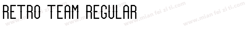 Retro Team Regular字体转换